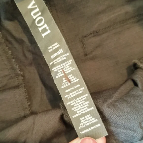 Vuori Women's Ripstop Pant Two Way Organic Stretch Charcoal NWT Athleisure Small - Picture 5 of 16